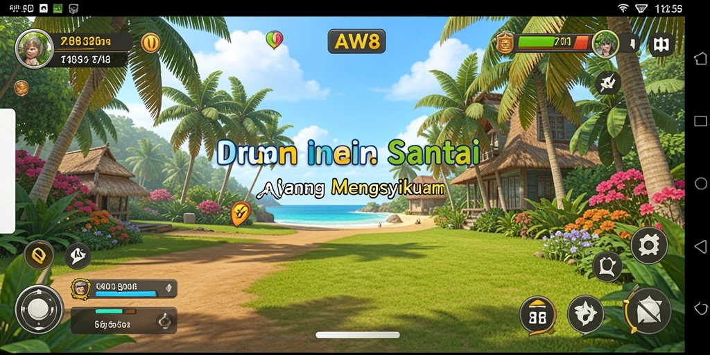 Gameplay santai yang menyenangkan di AW8.