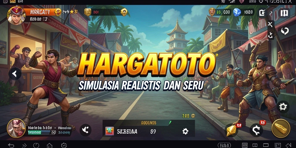 Gameplay menarik HARGATOTO dalam simulasi kehidupan yang interaktif.