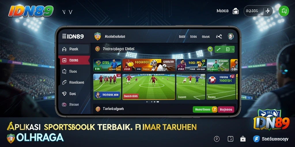 Tampilan utama IDN89 dengan pilihan taruhan olahraga.