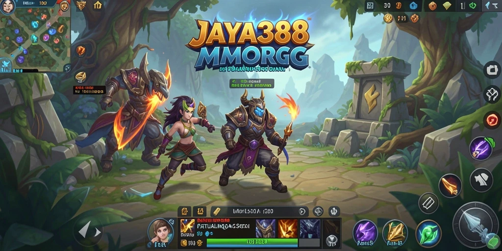 Screenshot menampilkan aksi seru dalam game MMORPG JAYA388.
