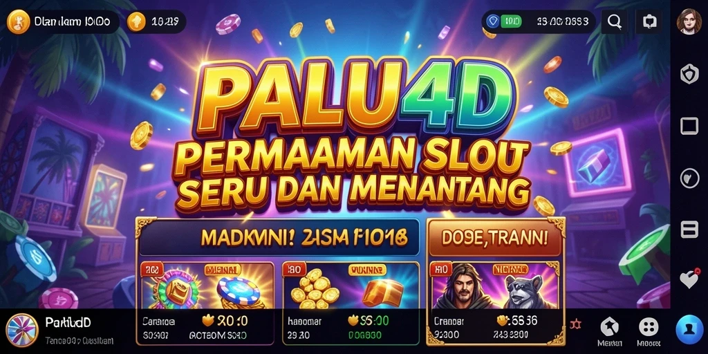 Screenshot gameplay PALU4D menampilkan keseruan dalam bermain slot.