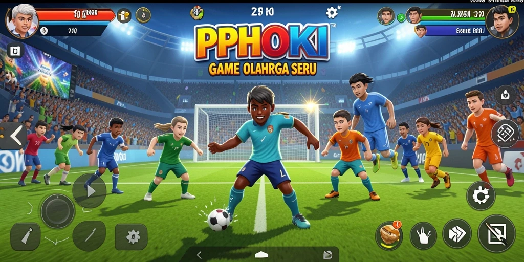 Tampilan seru saat bermain PPHOKI dalam arena olahraga.