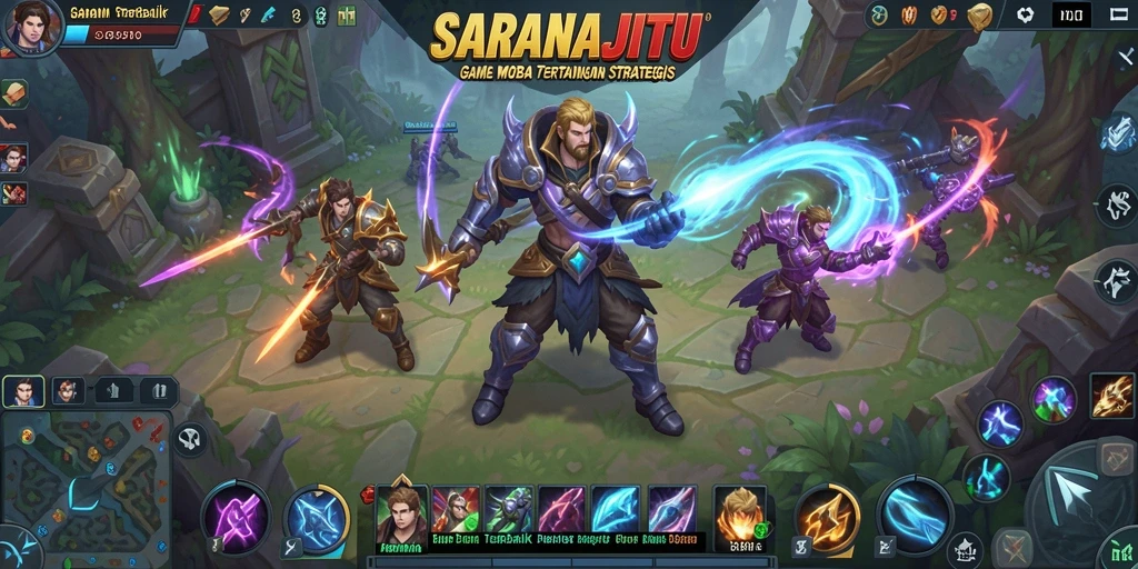 Gameplay seru dalam SARANAJITU dengan taktik tim yang dinamis.